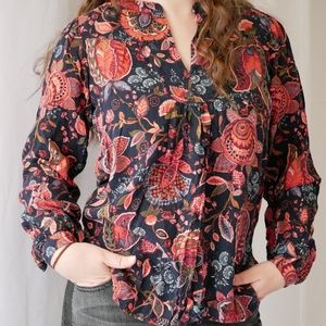 Jewel colored blouse